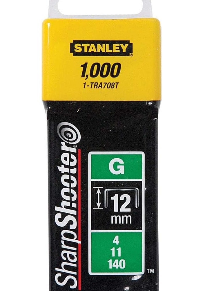 ستانلي دبابيس ستانلي شديدة التحمل من النوع G طراز 1-TRA708T - 1000 وحدة، 12 مم - Image 4